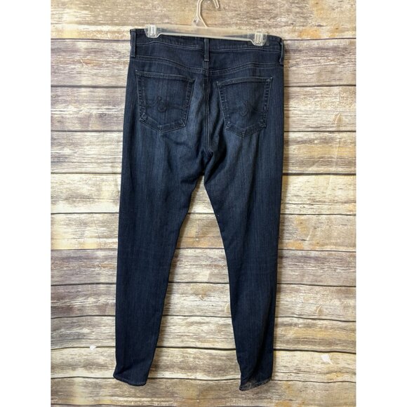 AG‎ Farrah High Rise Ankle Skinny Jeans in Brooks size 27 Stretch Dark - Picture 3 of 4